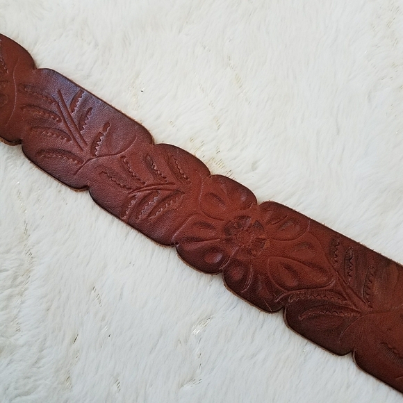 Lucky Brand Floral Tooled Leather Belt main image 5